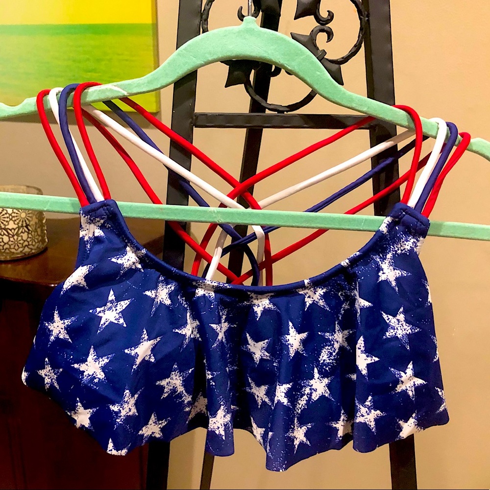 American flag bikini top